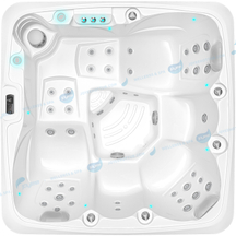 Outdoor SPA Hot Tub China Factory | Ozone Clean 5 Person Acrylic Spa - JOYEE