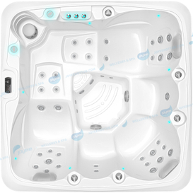 Outdoor SPA Hot Tub China Factory | Ozone Clean 5 Person Acrylic Spa - JOYEE