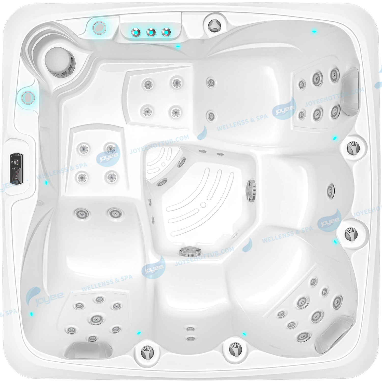 Outdoor SPA Hot Tub China Factory | Ozone Clean 5 Person Acrylic Spa - JOYEE