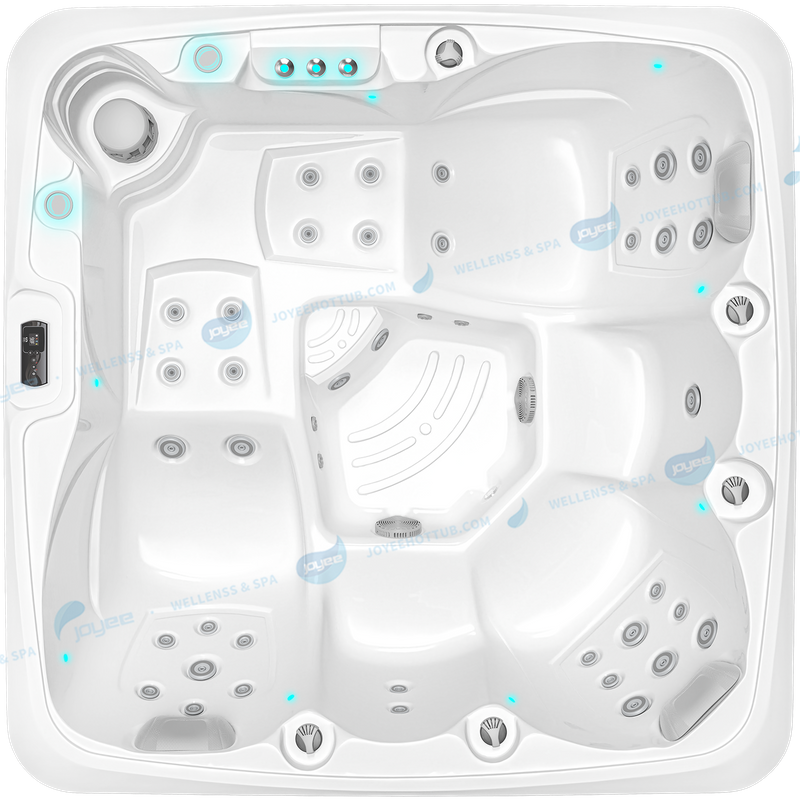 Outdoor SPA Hot Tub China Factory | Ozone Clean 5 Person Acrylic Spa - JOYEE