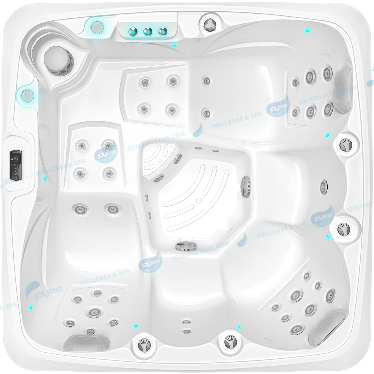 Outdoor SPA Hot Tub China Factory | Ozone Clean 5 Person Acrylic Spa - JOYEE