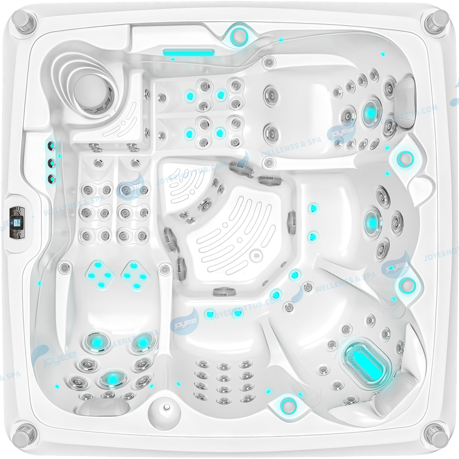 Hot Sale 5 Person Outdoor Hot Tub | Balboa Air Jetted Massage Whirlpool - JOYEE
