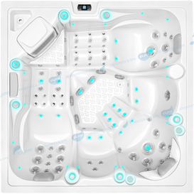Balboa Garden Luxury Hot Tub | Spa Bath Whirlpool Outdoor Spa Hot Tube - JOYEE
