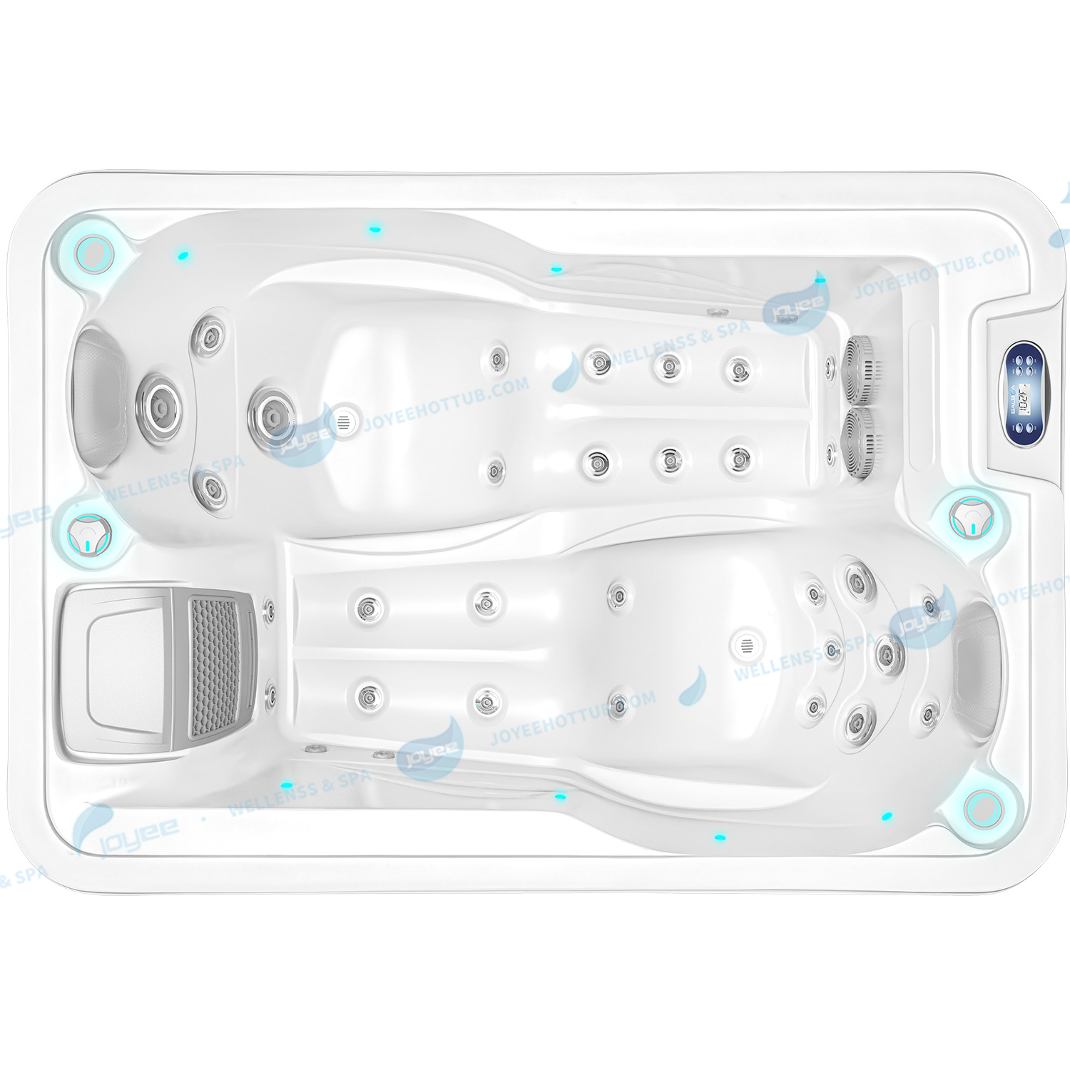Mini 2 People Hot Tub Couple Balboa Jacuzi | China OEM Spa Hydro Whirlpool - JOYEE