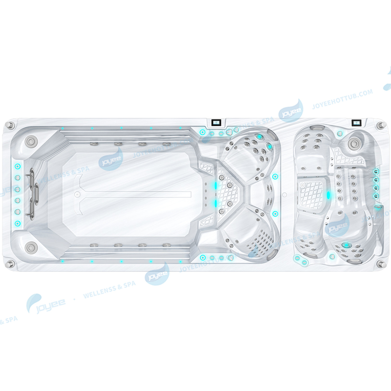 Acrylic Outdoor China Swim Spa | 6 People Large Swimming Pools Spa - JOYEE