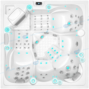 Balboa Garden Luxury Hot Tub | Spa Bath Whirlpool Outdoor Spa Hot Tube - JOYEE