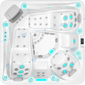 Outdoor 5 People OEM Hot Tub Factory | Hollow Headrest Spa Wholesale Whirlpool - JOYEE