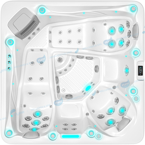Outdoor 5 People OEM Hot Tub Factory | Hollow Headrest Spa Wholesale Whirlpool - JOYEE
