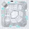 Silver / White Marble