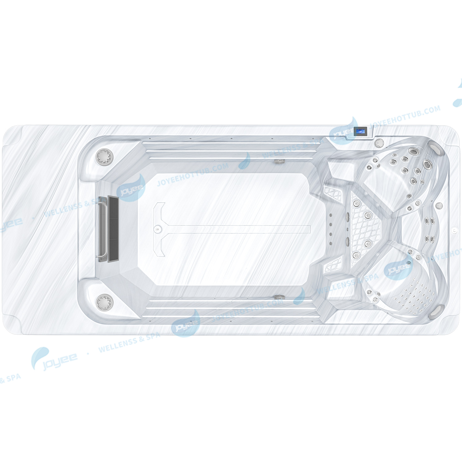 Fiberglass Outdoor Swim Spa | Whirlpool Hydrotherapy Swimming Pool Spa - JOYEE