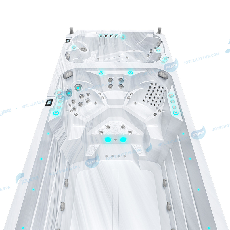 Acrylic Outdoor China Swim Spa | 6 People Large Swimming Pools Spa - JOYEE